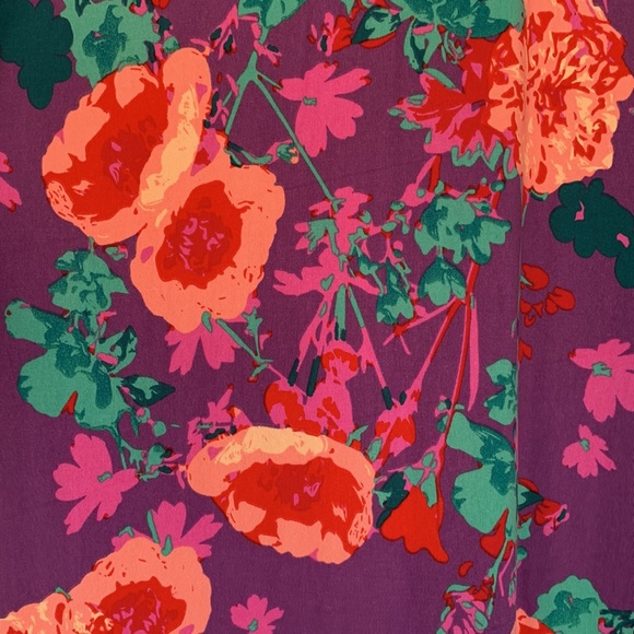 LulaRoe Maxi dress. Easter dress. Large. Short sleeve. Bright colors. - Picture 4 of 4